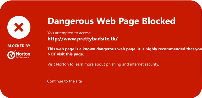 İmge güvenli web tehlikeli web sayfası engellendi.